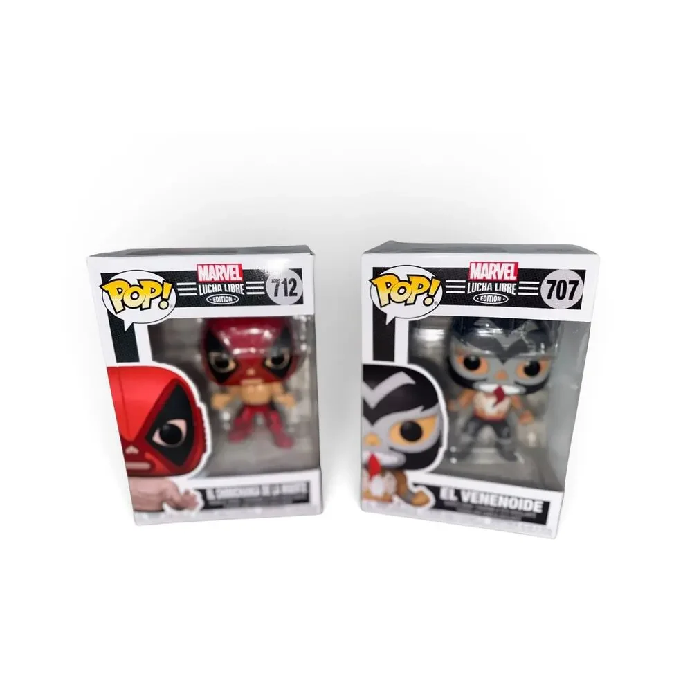 Funko Pop Marvel Lucha Libre El Venenoide #707 & El Chimichanga #712 Lot